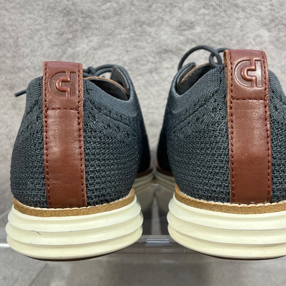 Cole Haan Mens Original Grand Lace Up Knit Oxford Wingtip Shoes Sz 9.5 C27961 - Picture 8 of 11